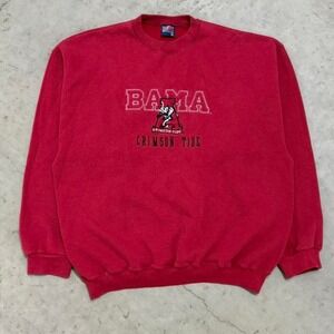 Alabama Crimson Tide Embroidered Crewneck Sweatshirt Vintage 90s